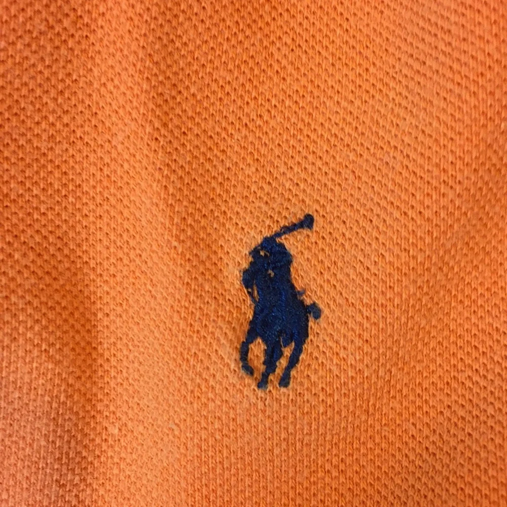 Polo Ralph Lauren 100% Cotton Orange Mesh Polo Shirt Size XL